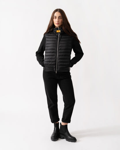 Parajumpers Susanna Womens Fleece/Nylon Hooded Jacket - Black 541