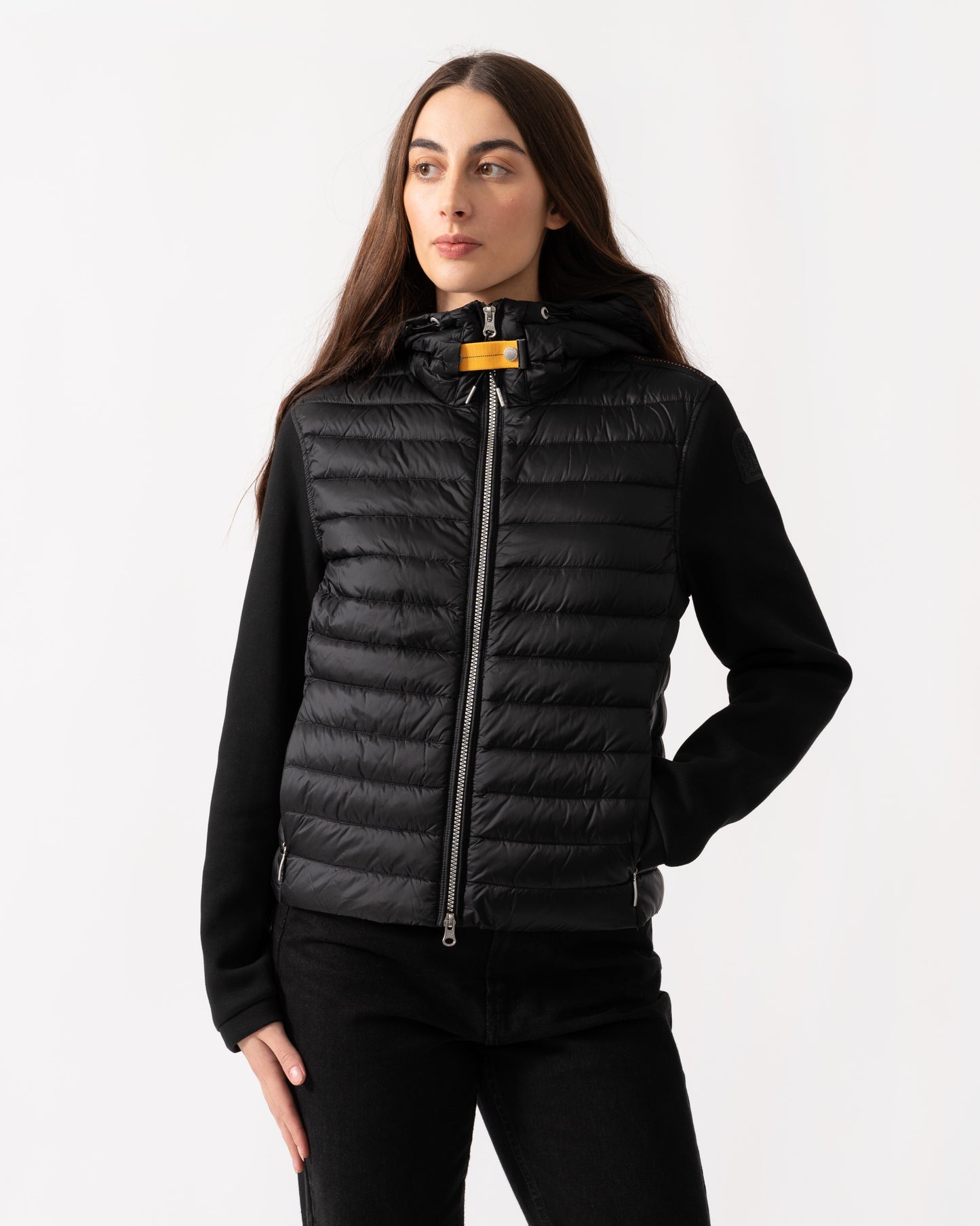 Parajumpers Susanna Womens Fleece/Nylon Hooded Jacket - Black 541