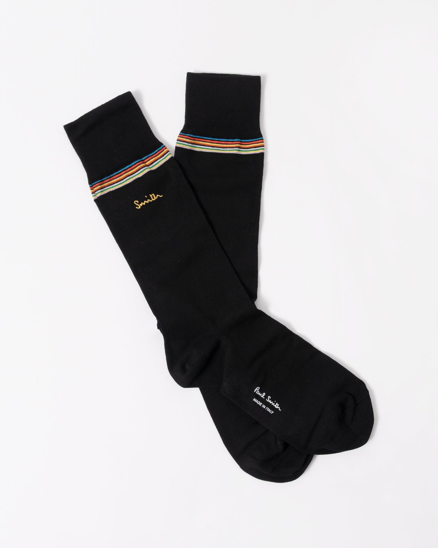 Paul Smith 3-Pack Mens Socks with Gold Signature Logo in 1A Multicolour black