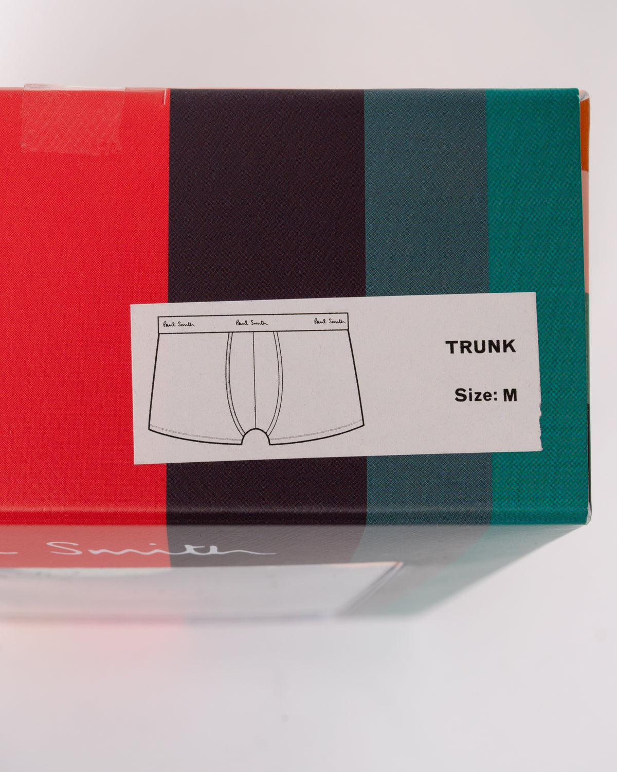 Paul Smith 3-Pack Mens Trunks with Mixed Colour Signature Logo Waistband - 79 Black