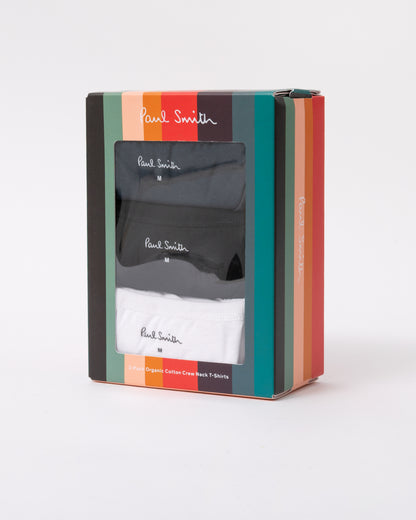 packaging of Paul Smith 3 Pack Mens Script Logo T-Shirts - 3B Mixed Plate 3