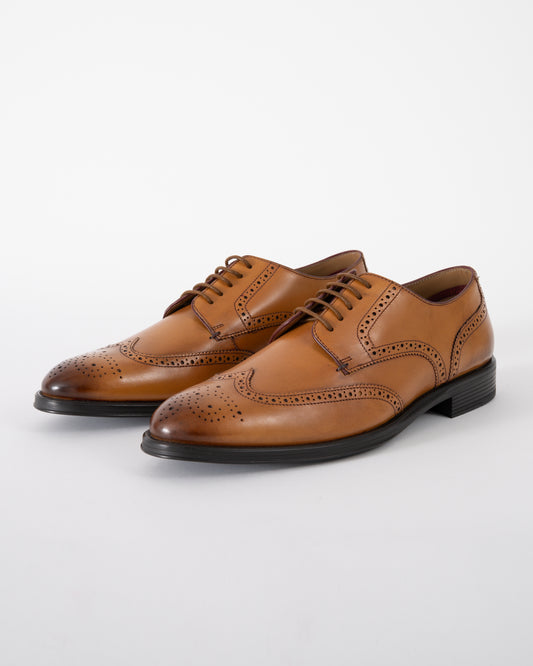 studio shot of Paul Smith Angelo Mens Shoes in Tan