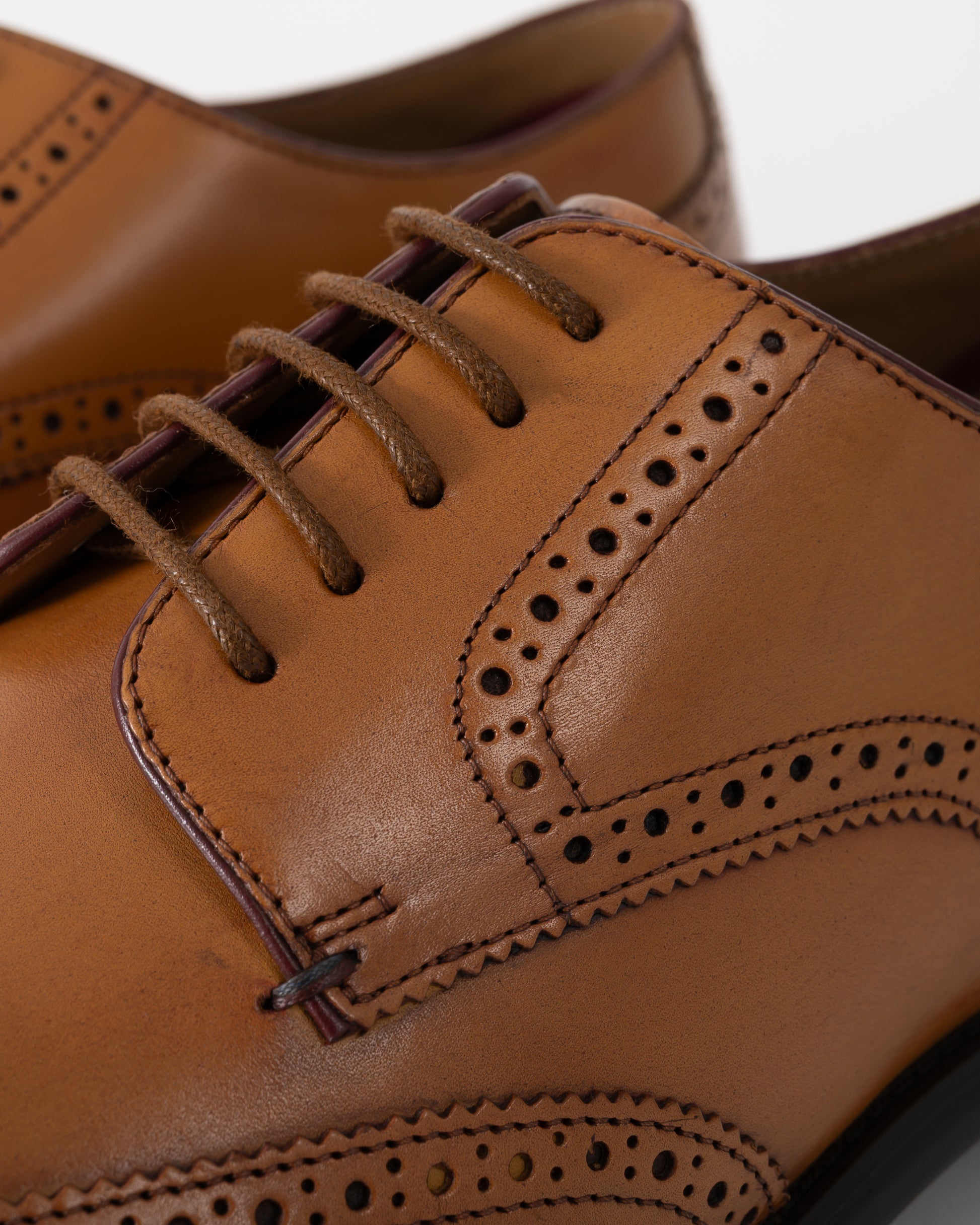 side detail of Paul Smith Angelo Mens Shoes in Tan
