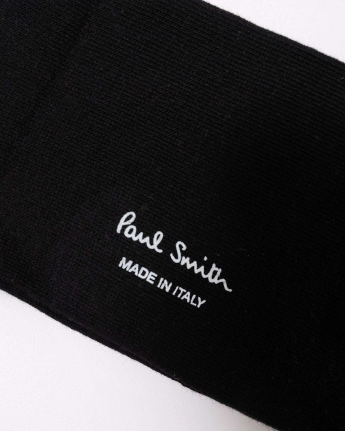 logo detail of Paul Smith Mens Argyle Socks in 79 Black