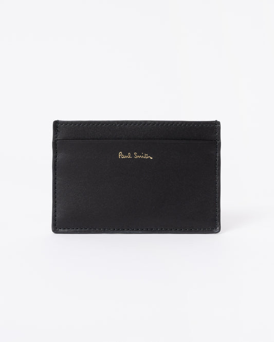 Paul Smith Mens Signature Stripe Card Holder - 79 Black