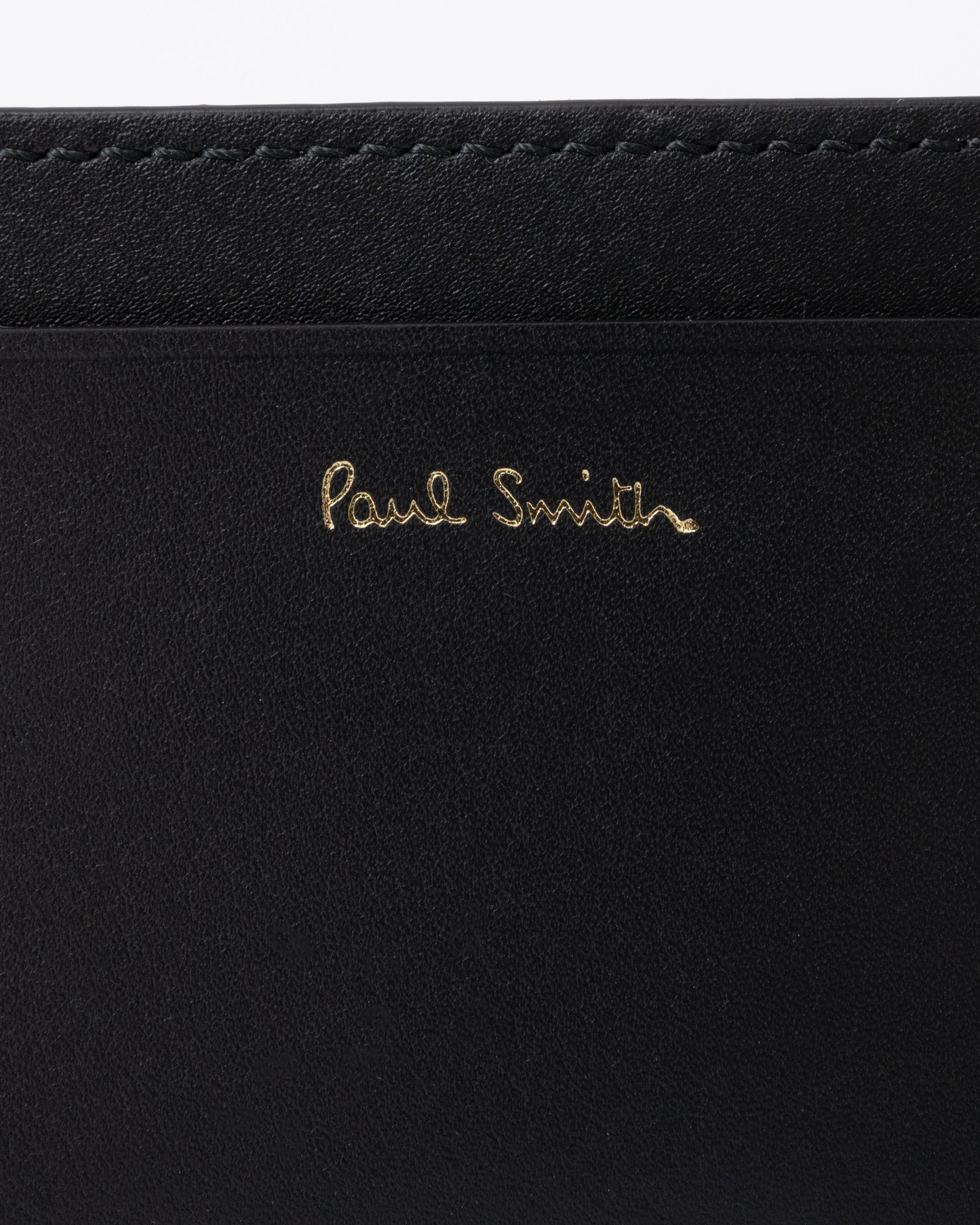 Paul Smith Mens Signature Stripe Card Holder - 79 Black