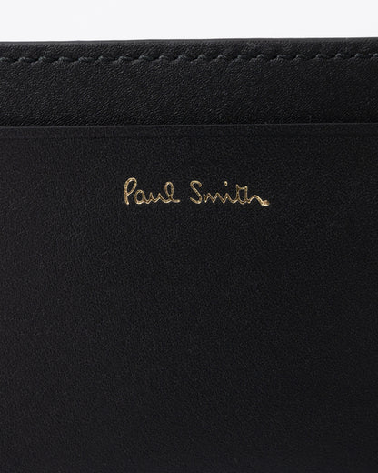 Paul Smith Mens Signature Stripe Card Holder - 79 Black