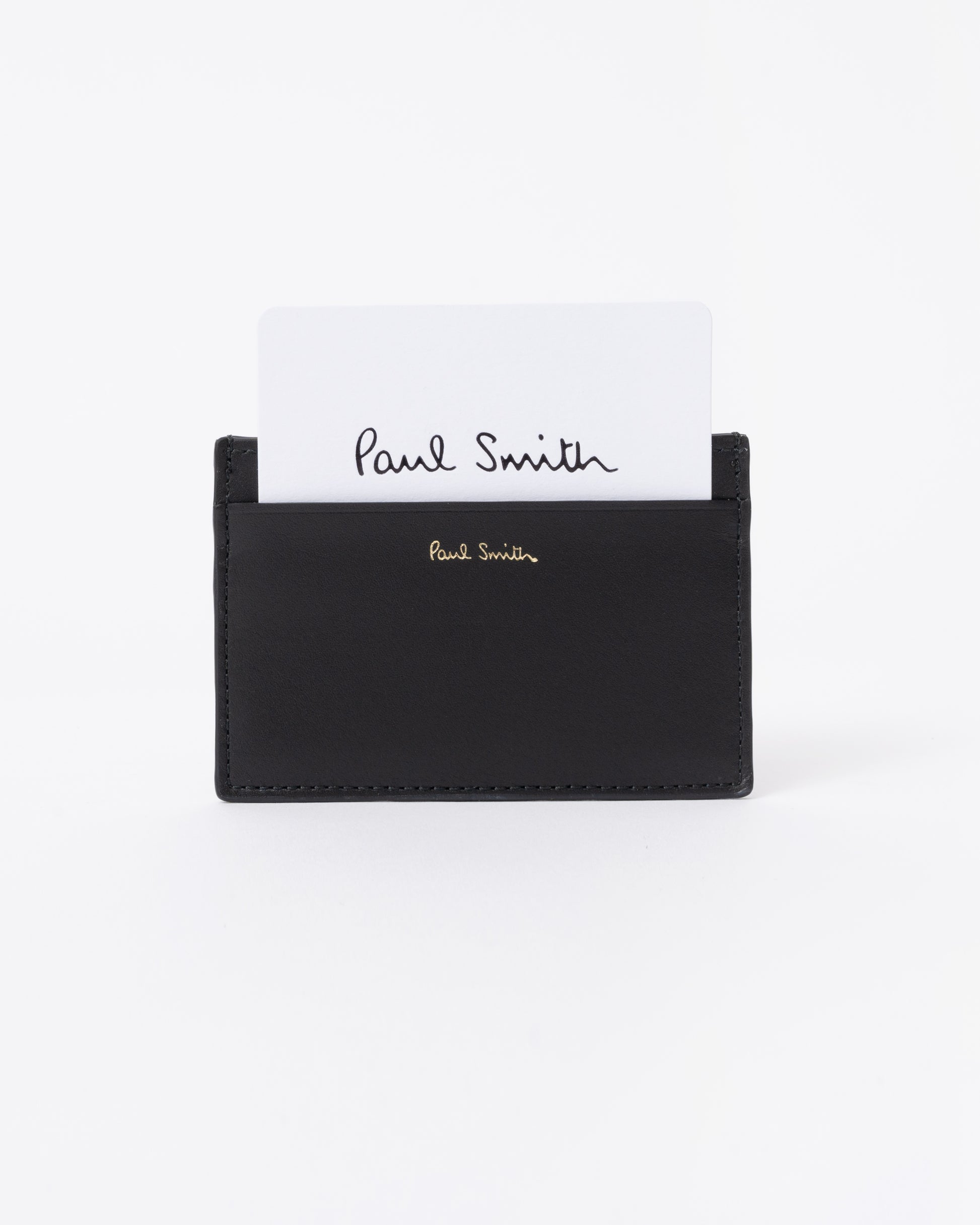Paul Smith Mens Signature Stripe Card Holder - 79 Black