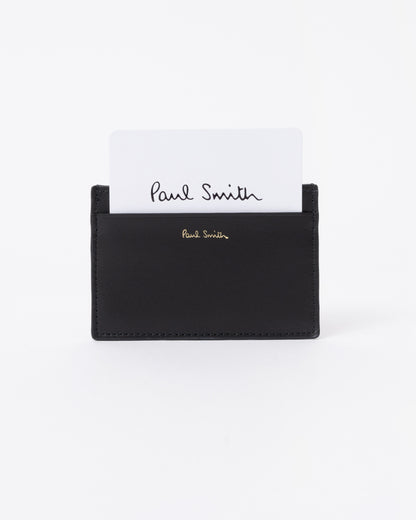 Paul Smith Mens Signature Stripe Card Holder - 79 Black