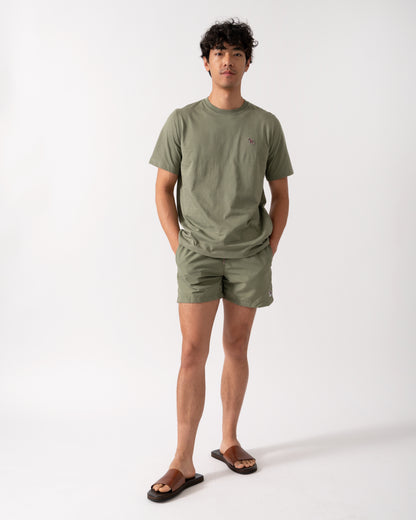 PS Paul Smith Mens Regular Fit Short Sleeve Zebra T-Shirt - 34C Washed Green