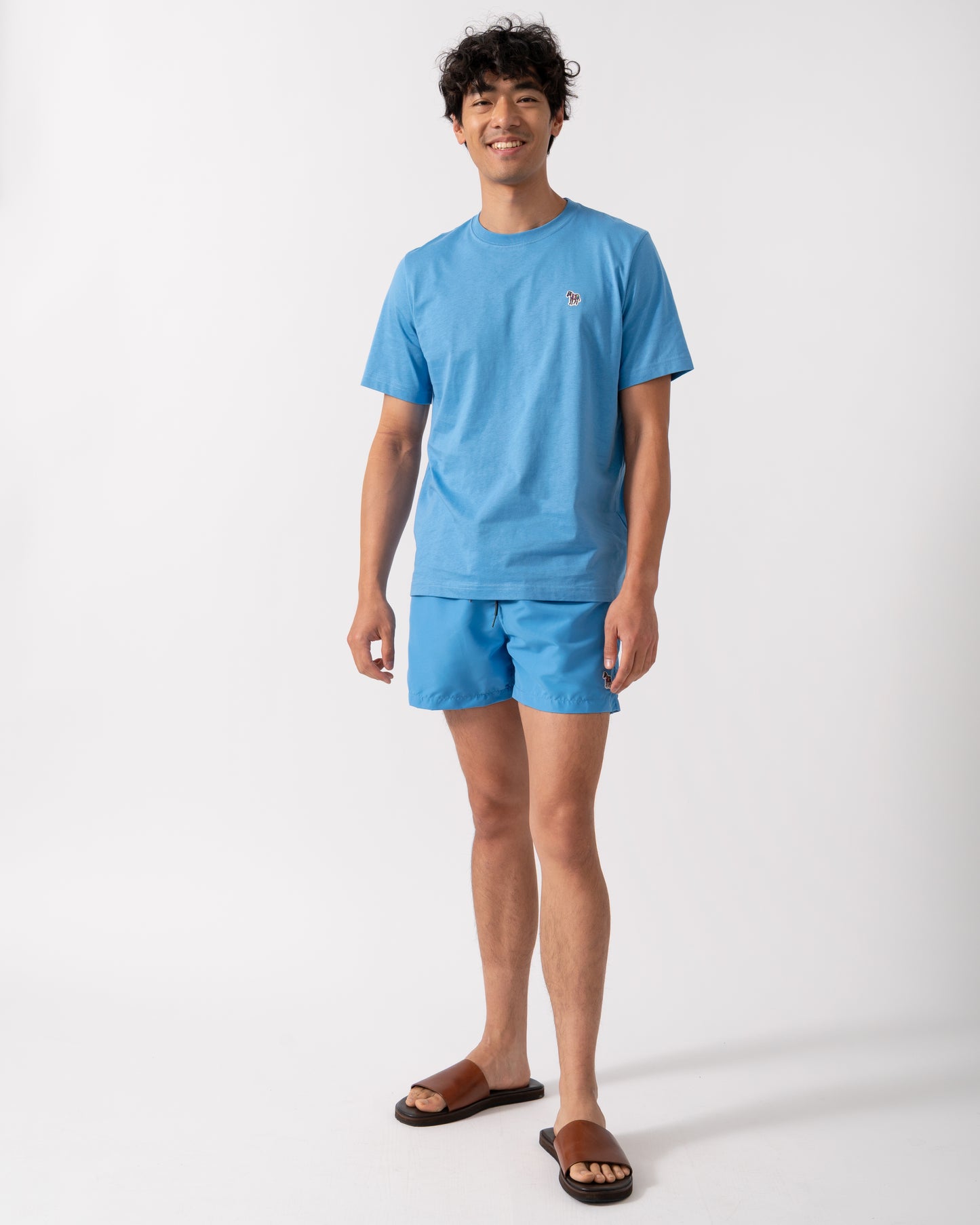 Paul Smith Mens Zebra Logo Swim Shorts - 41 Blue