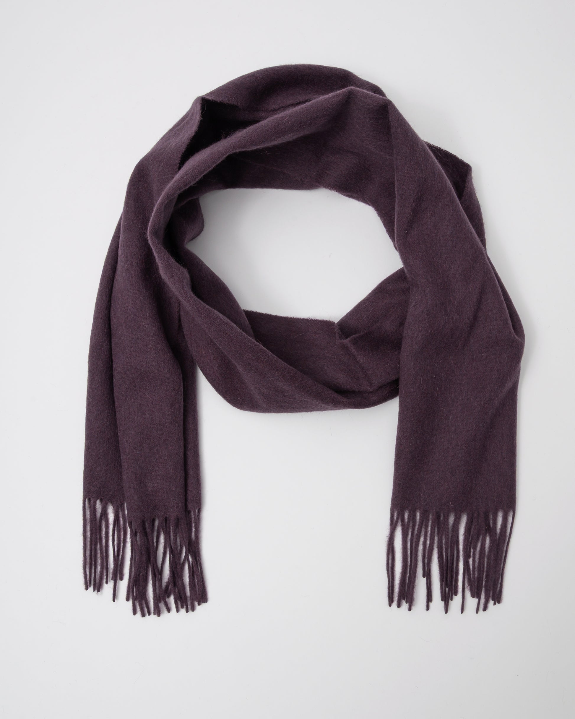 Paul Smith Mens Zebra Scarf - 29 Very Dark Red - CHO - Designer Mens Scarf