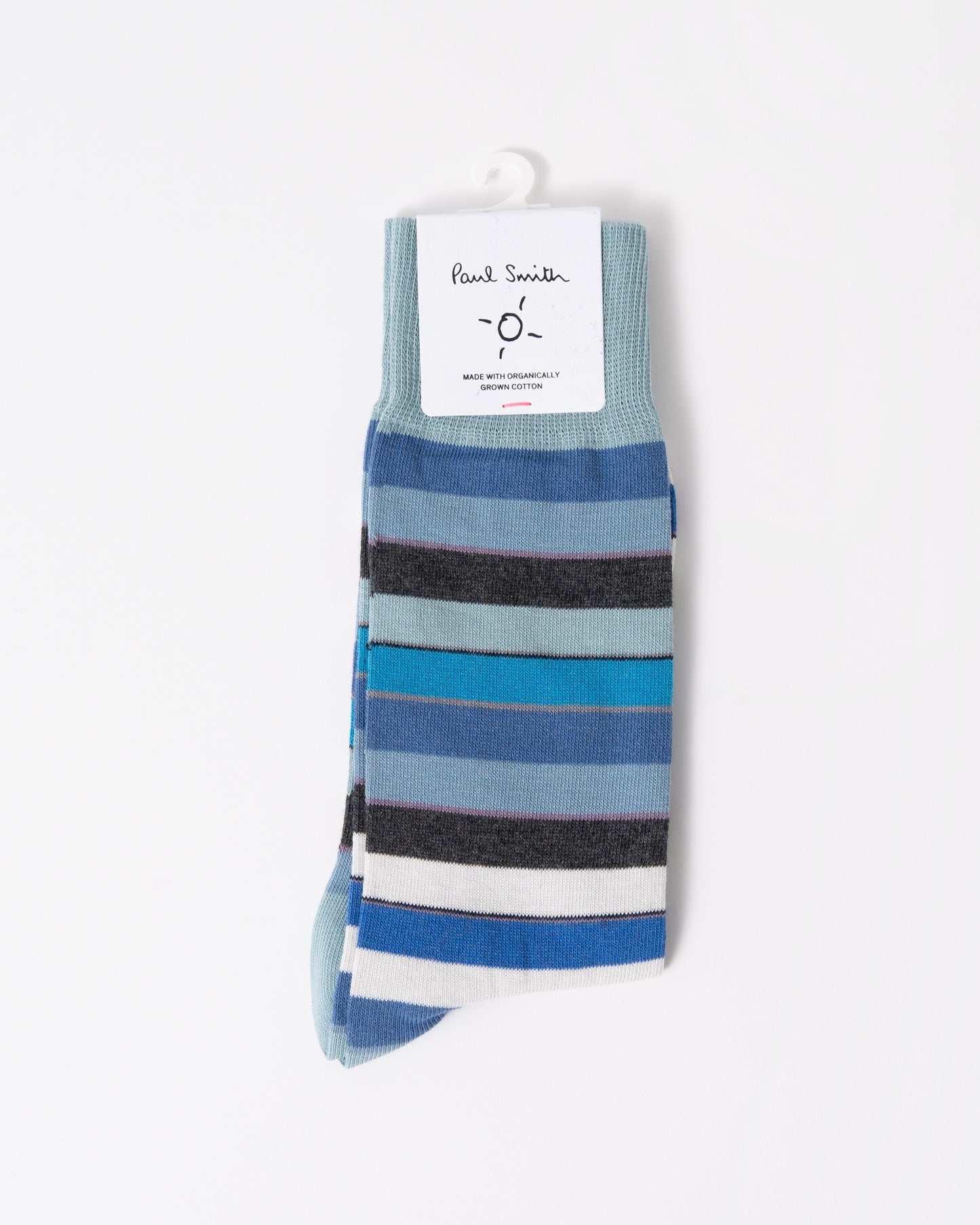 Paul Smith Nandor Stripe Mens Socks in 42 Blue
