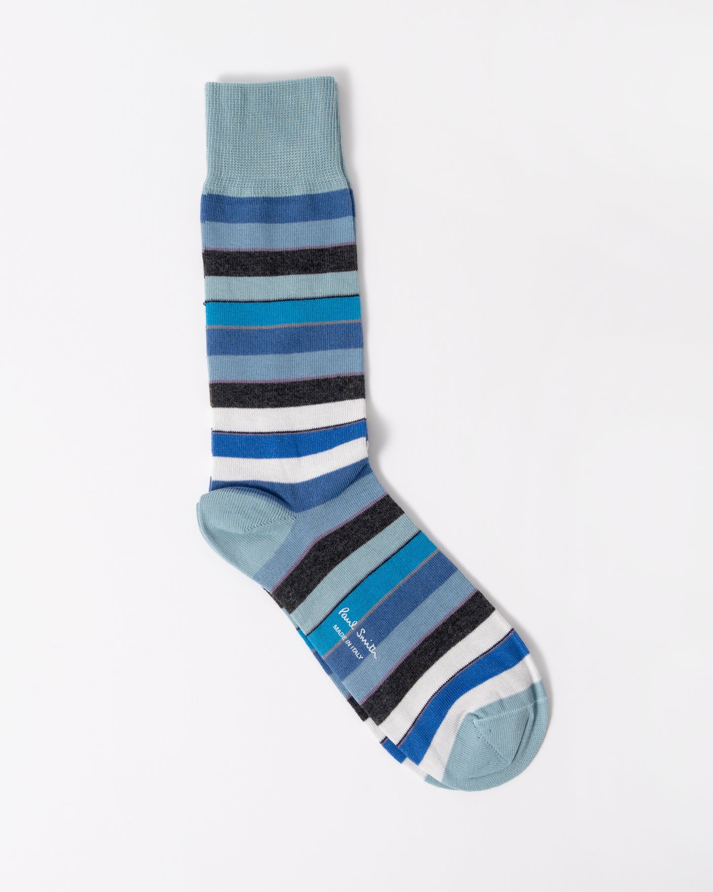 Paul Smith Nandor Stripe Mens Socks in 42 Blue
