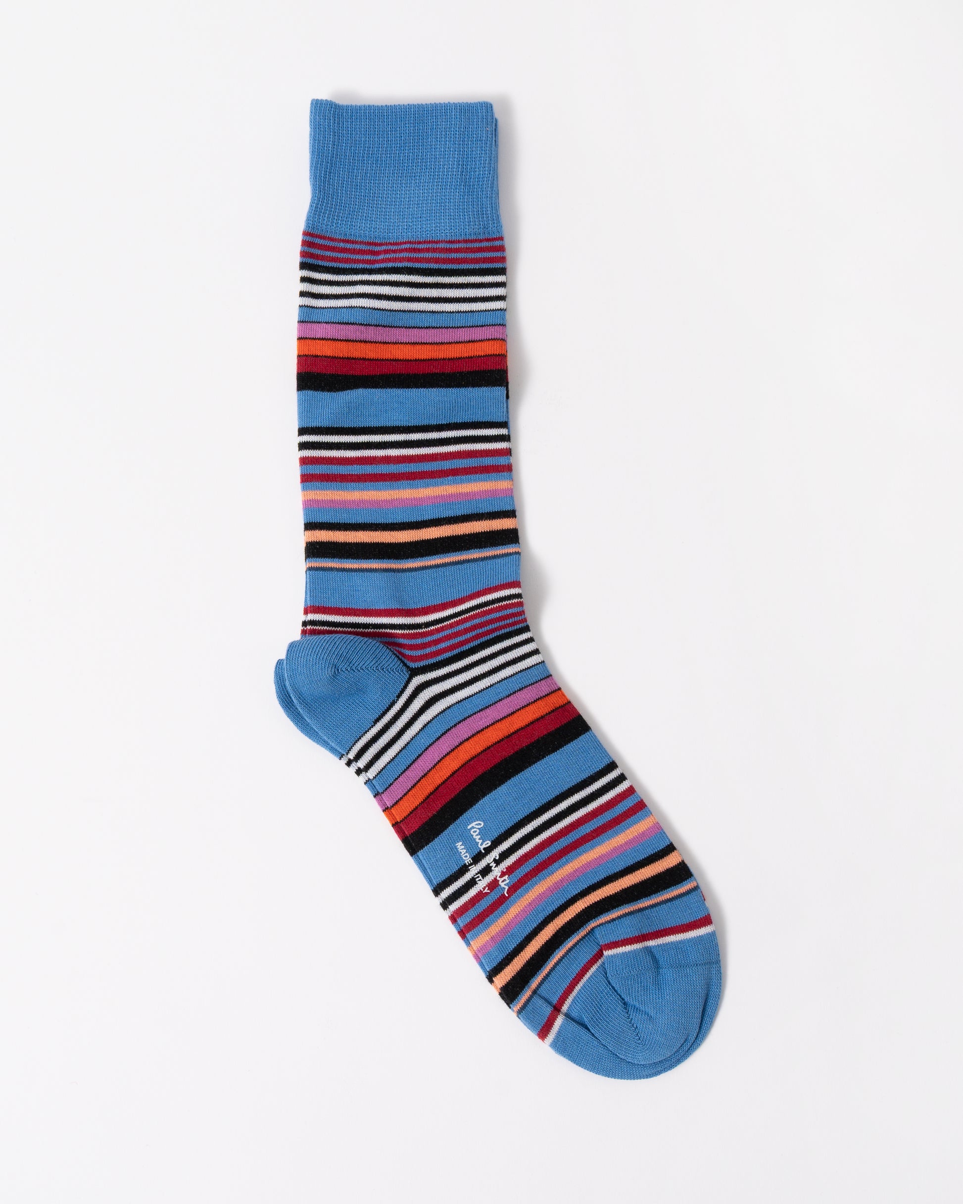 Paul Smith Niam Stripe Mens Socks in 42 Blue