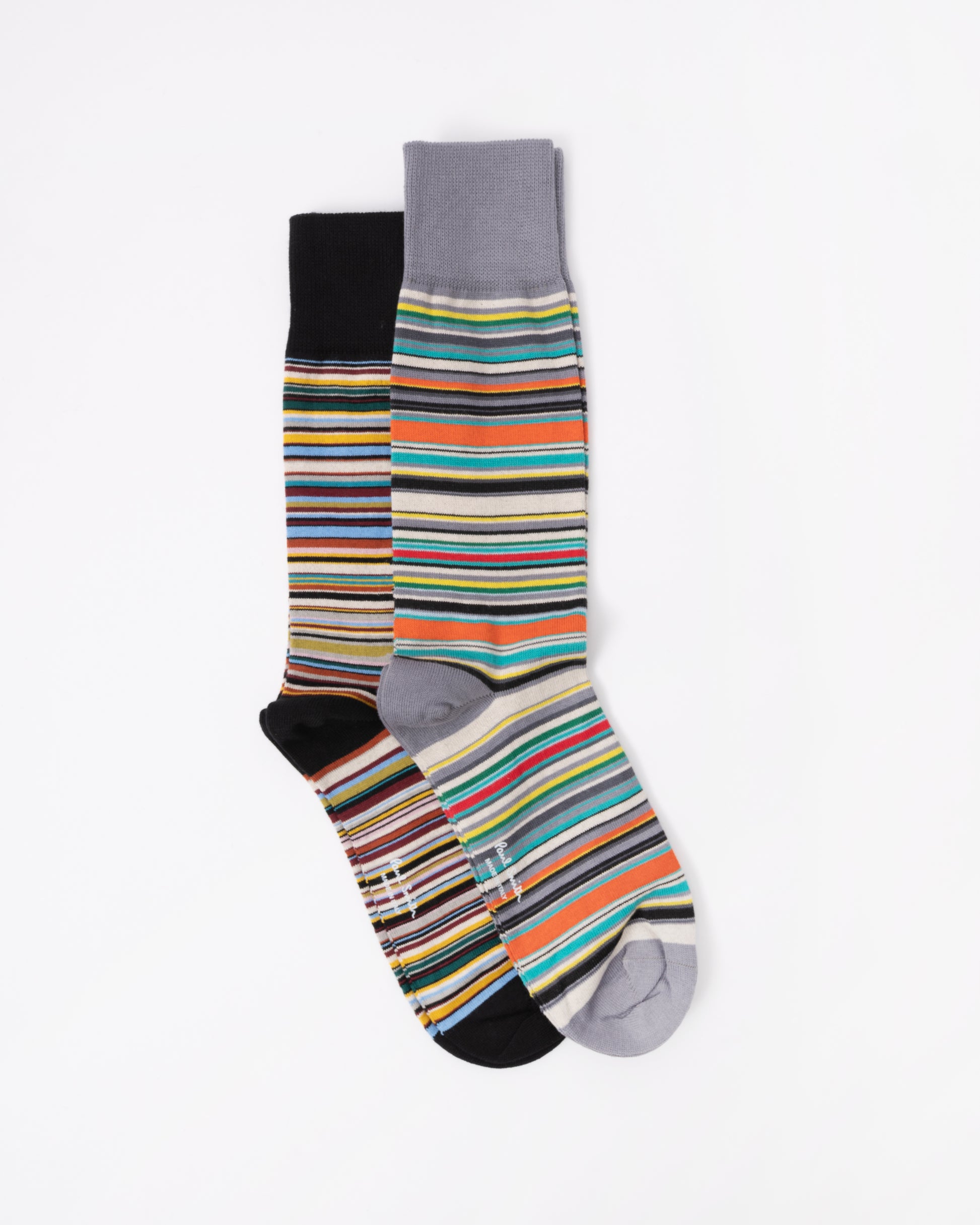 Paul Smith 2 Pack Mens Signature Stripe Socks  flat lay 2