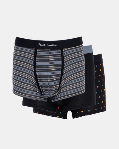Paul Smith 3 Pack of Mixed Patterned Trunks 3 pack
