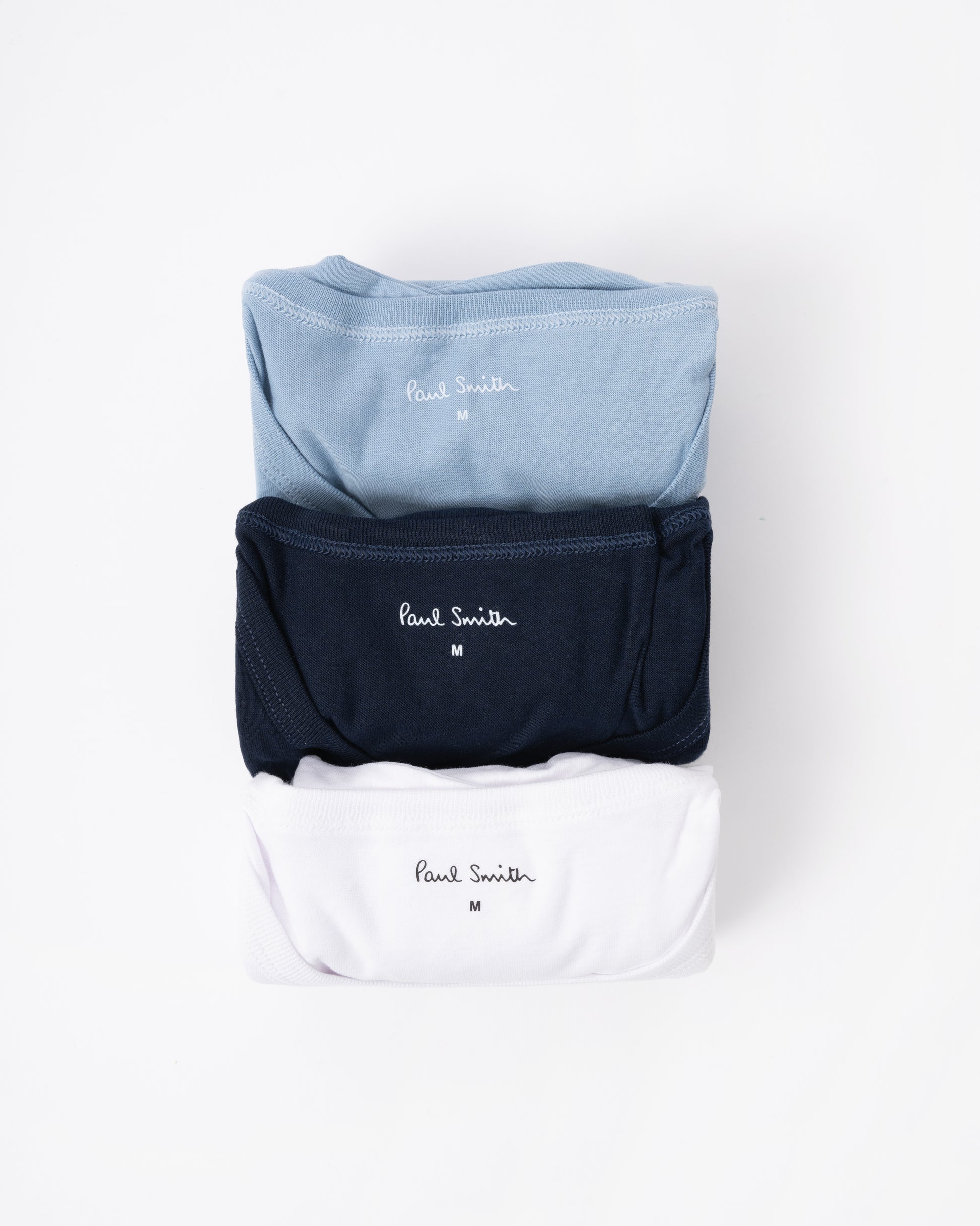 Paul Smith Mens 3 Pack Script Logo T-Shirts unboxed