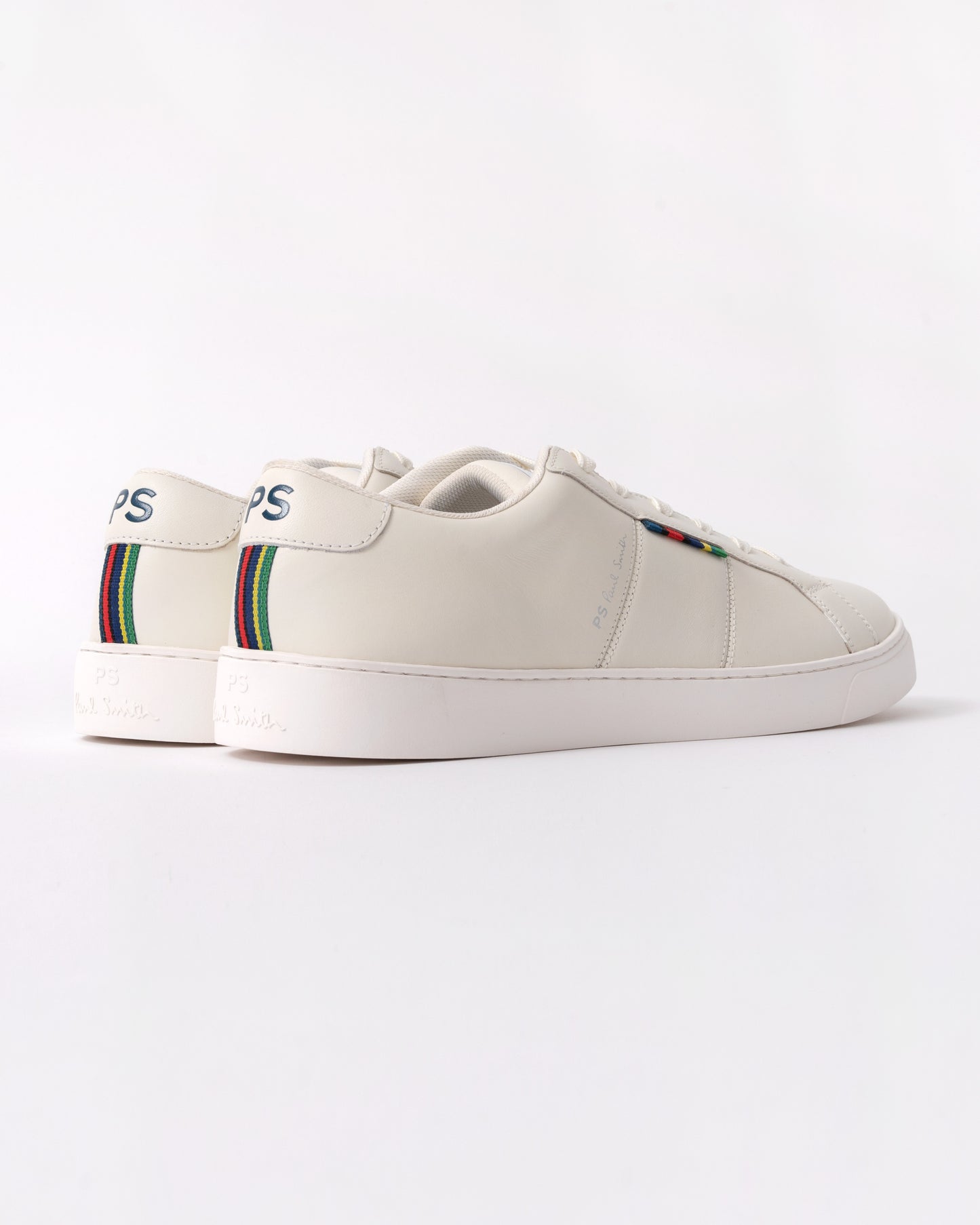 Paul Smith Beech Mens Leather Trainers - 01 White - CHO - Designer Mens Trainers