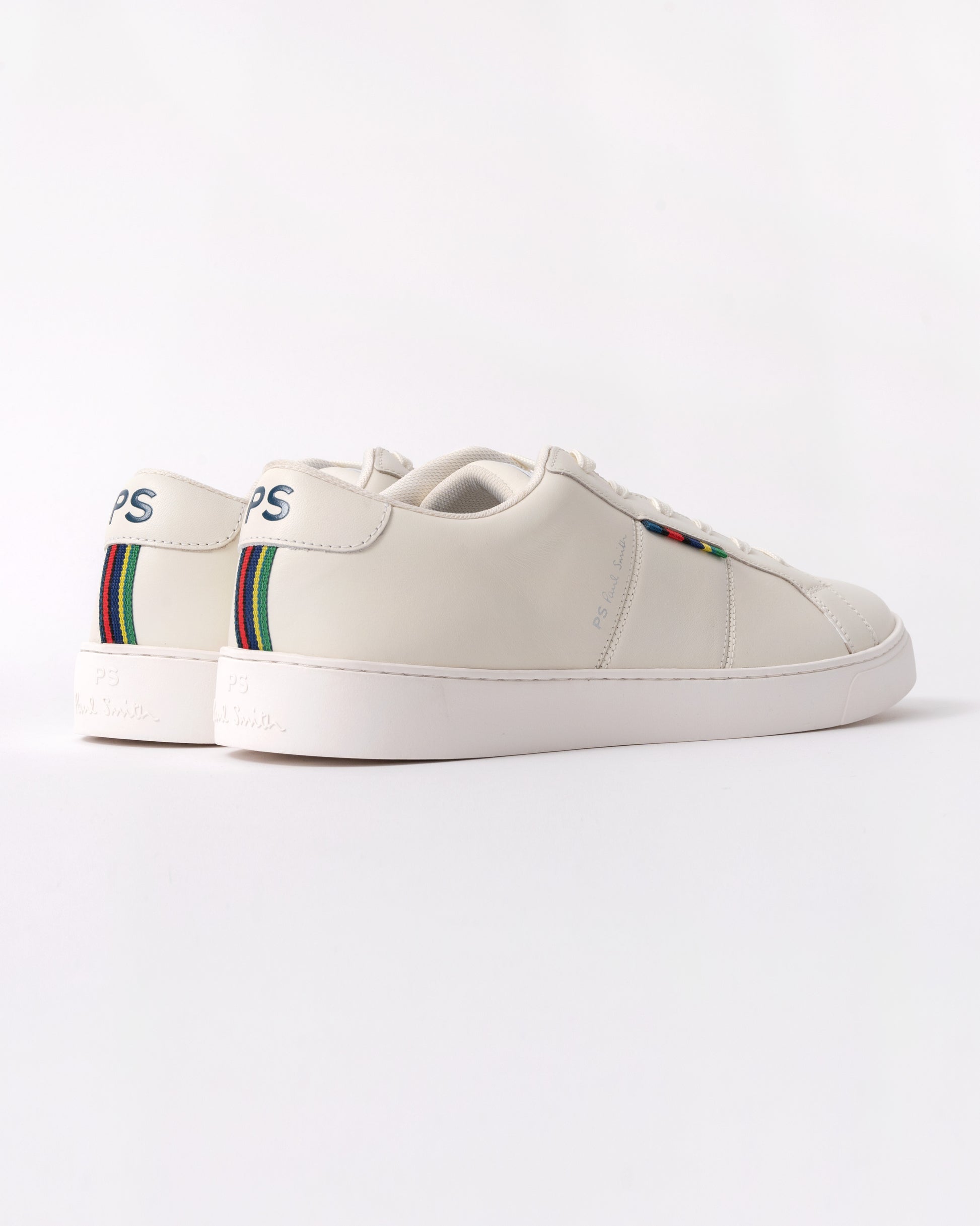 Paul Smith Beech Mens Leather Trainers - 01 White - CHO - Designer Mens Trainers