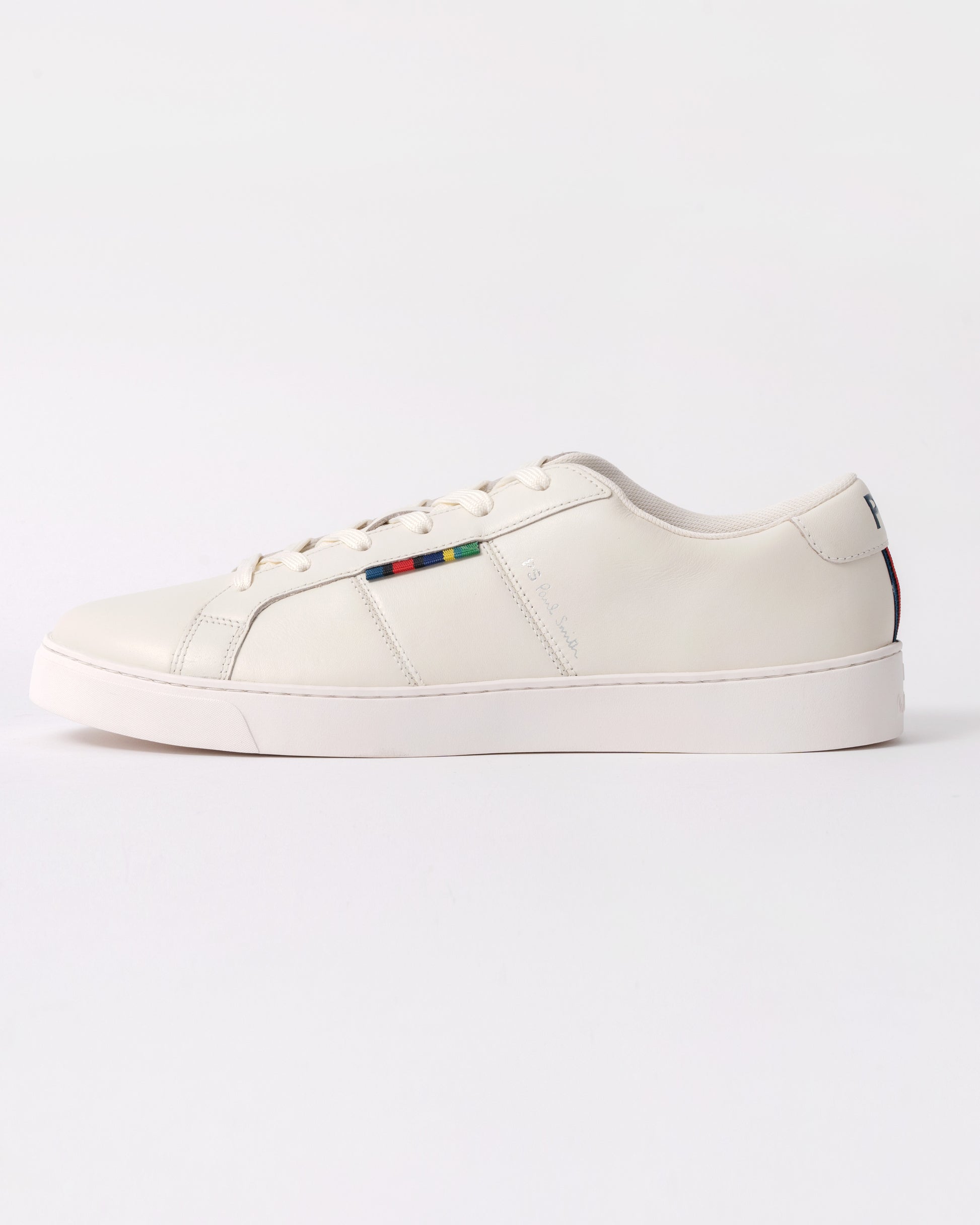 Paul Smith Beech Mens Leather Trainers - 01 White - CHO - Designer Mens Trainers