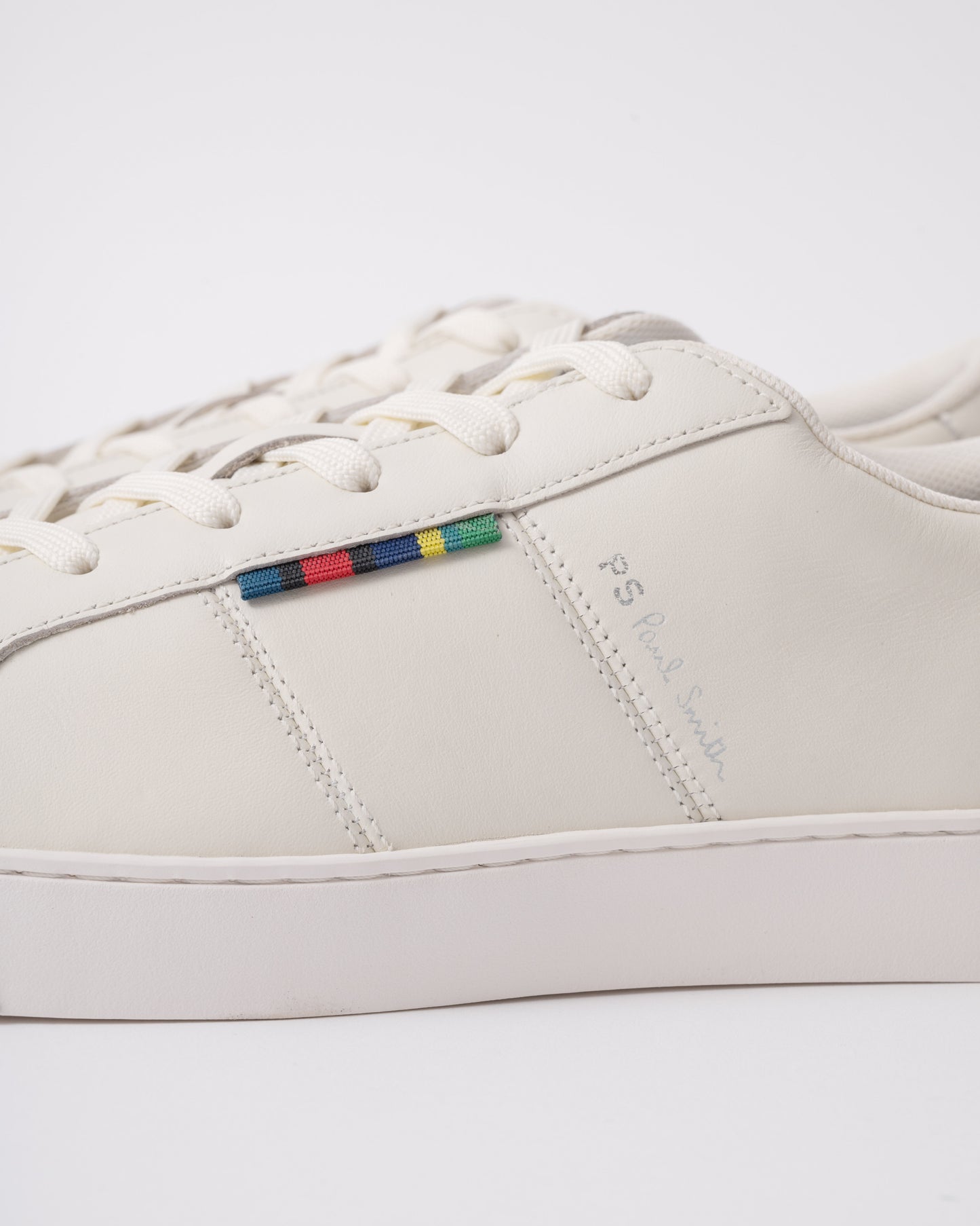 Paul Smith Beech Mens Leather Trainers - 01 White - CHO - Designer Mens Trainers
