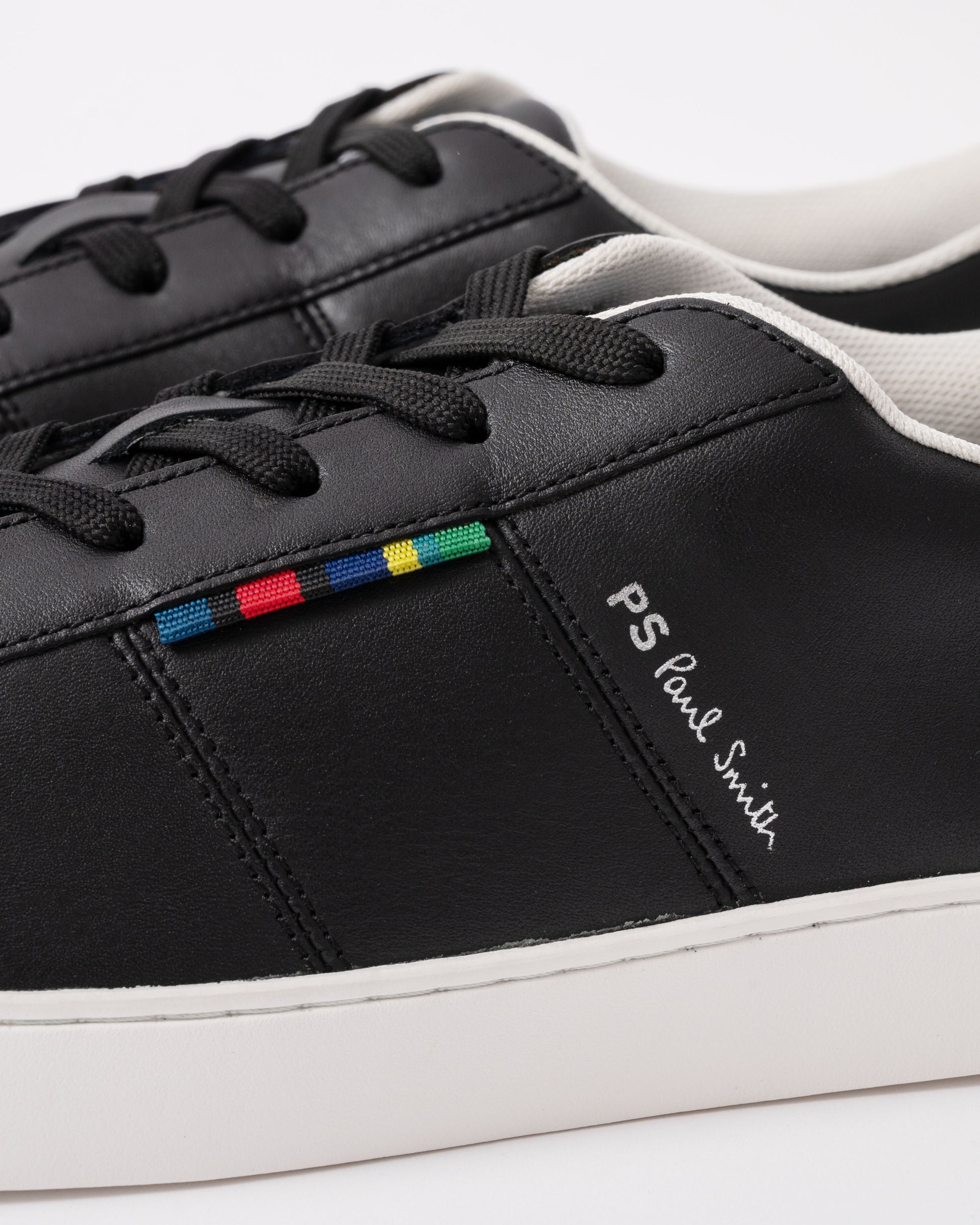 Paul Smith Beech Mens Leather Trainers - 79 Black - CHO - Designer Mens Trainers