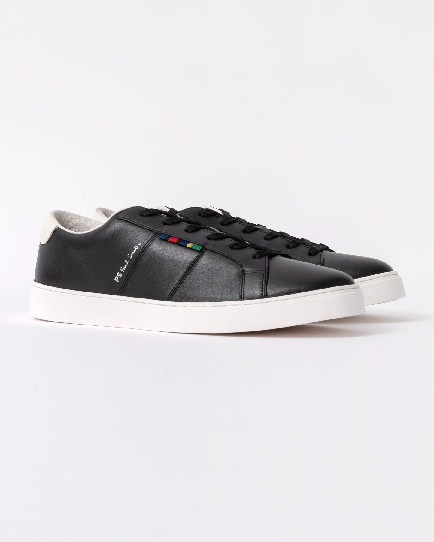 Paul Smith Beech Mens Leather Trainers - 79 Black - CHO - Designer Mens Trainers