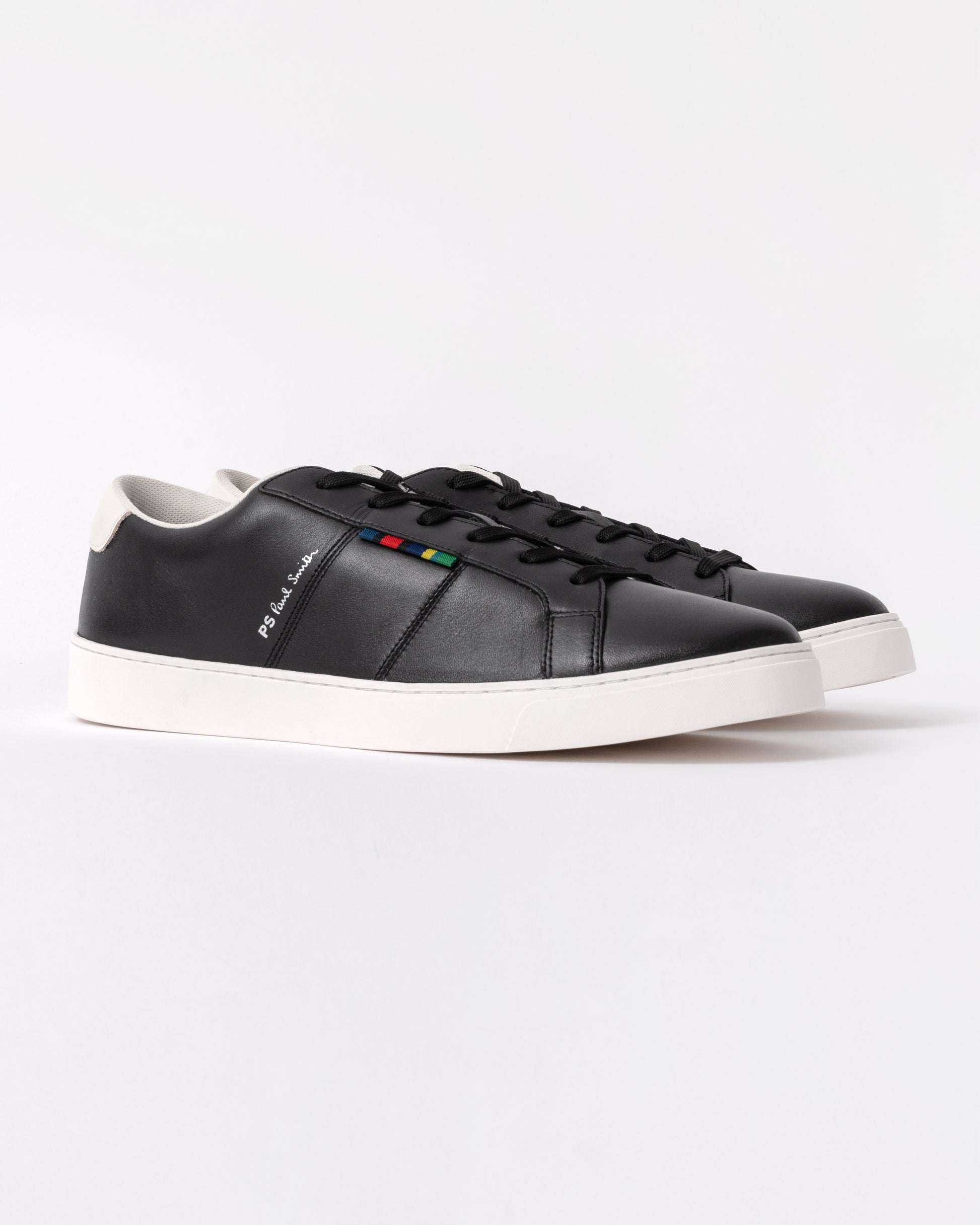 Paul Smith Beech Mens Leather Trainers - 79 Black - CHO - Designer Mens Trainers