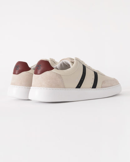 Paul Smith Birch Mens Leather Trainers - 02 Off White