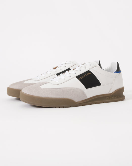Paul Smith Dover Leather Side Panel Mens Trainers - 01 White