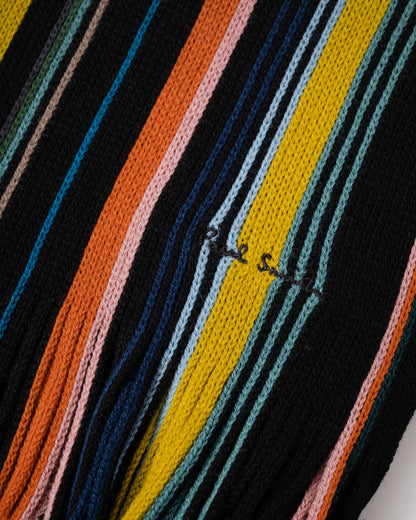 Paul Smith Mens Ivan Stripe Scarf - 79 Black