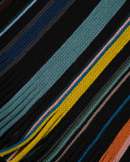 Paul Smith Mens Ivan Stripe Scarf - 79 Black