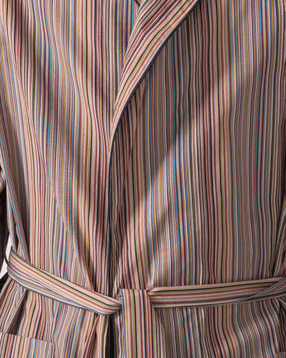 Paul Smith Mens Signature Stripe Dressing Gown detail