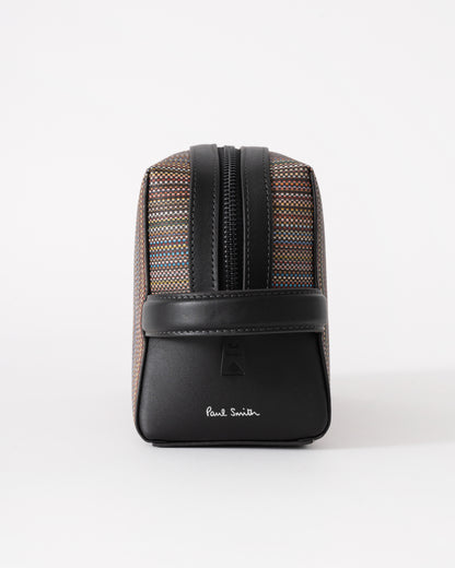 Paul Smith Mens Signature Stripe Washbag - 92 Multi Coloured - CHO - Designer Mens Bags