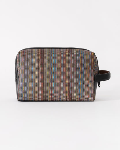 Paul Smith Mens Signature Stripe Washbag - 92 Multi Coloured - CHO - Designer Mens Bags