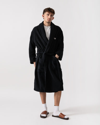 Paul Smith Zebra Dressing Gown - 79 Black closed