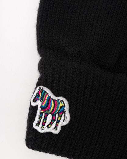 Paul Smith Mens Zebra Logo Gloves - 79 Black