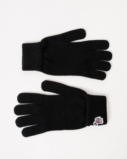 Paul Smith Mens Zebra Logo Gloves - 79 Black