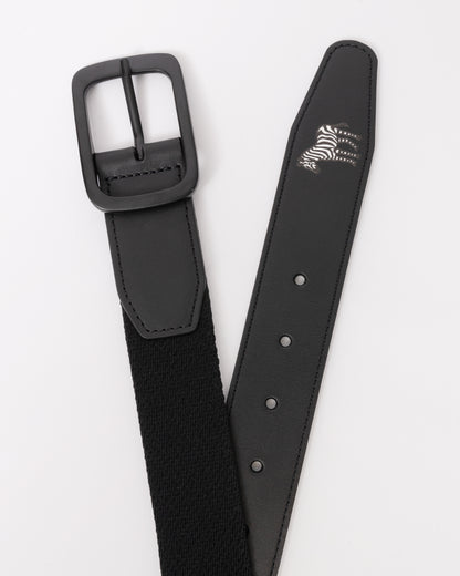 Paul Smith Mens Zebra Webbing Belt - 79 Black