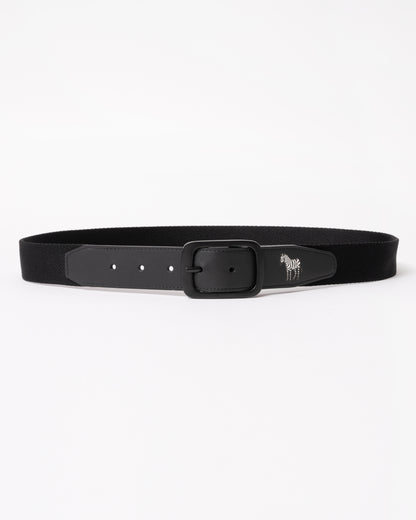 Paul Smith Mens Zebra Webbing Belt - 79 Black