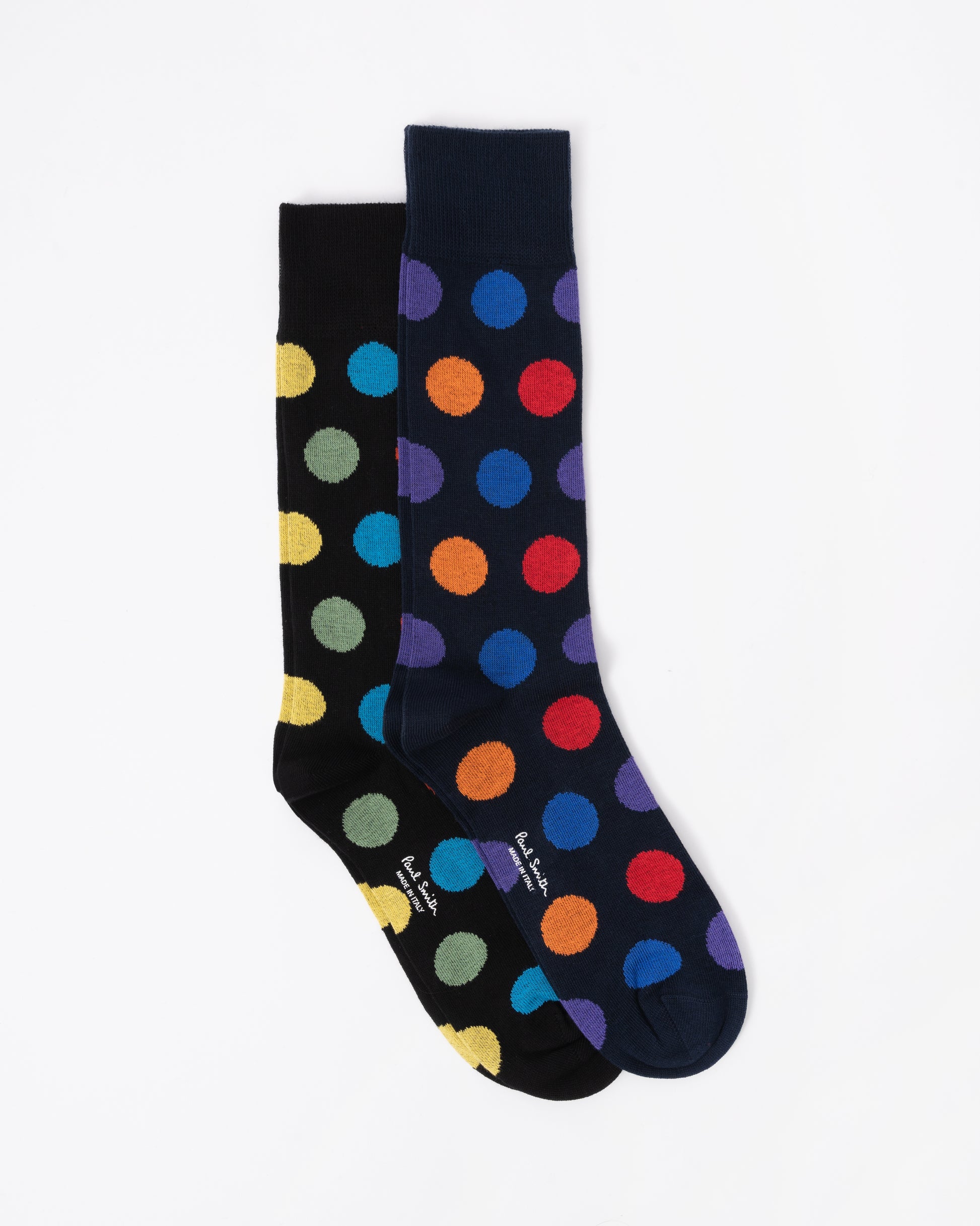 Paul Smith Mens 2-Pack Polka Dot Socks 2 pack flat lay