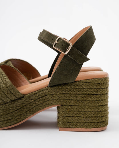 Penelope Chilvers Womens Bella Jute Sandal in 764 Sage