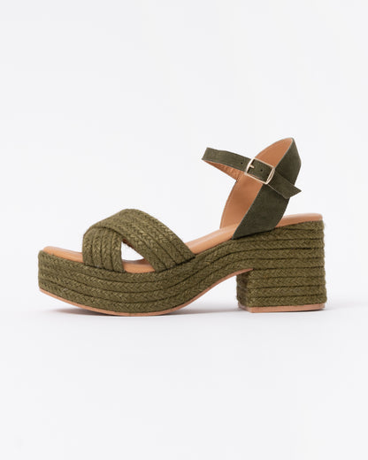 Penelope Chilvers Womens Bella Jute Sandal in 764 Sage