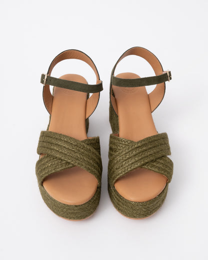 Penelope Chilvers Womens Bella Jute Sandal in 764 Sage