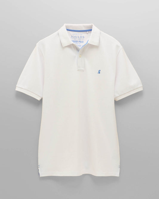 Joules Woody Mens Polo Shirt - White - CHO - Designer 