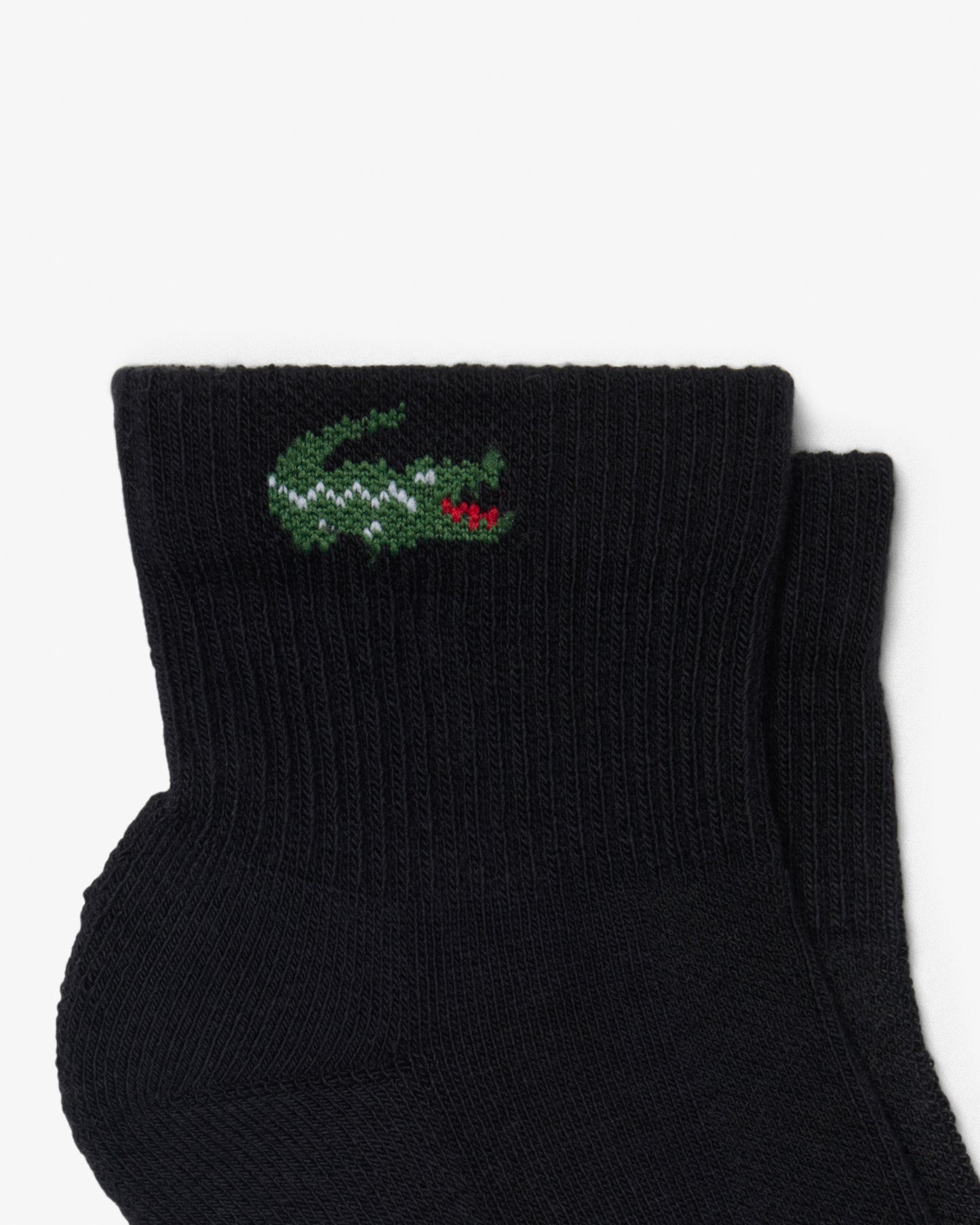 Lacoste 3-Pack Mid-Length Mens Sport Socks - Black 031