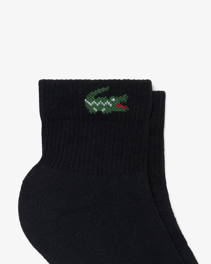 Lacoste 6-Pack Mid-Length Mens Sport Socks - Black 031