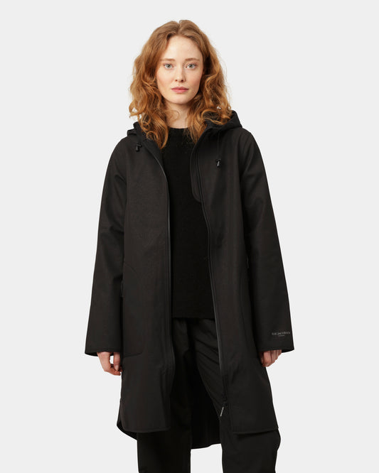 Ilse Jacobsen Rain Womens A-Line Softshell Raincoat - Black 001