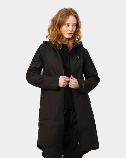 Ilse Jacobsen Rain Womens A-Line Softshell Raincoat - Black 001